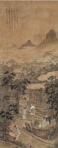 文徵明（款） 山水 立轴