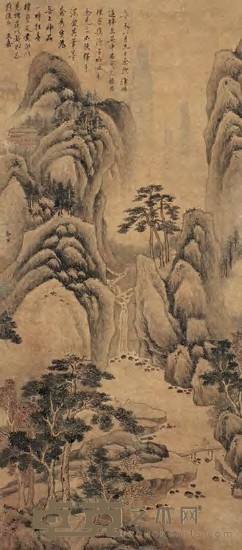 郭熙(款) 山水 立轴 81×35.5cm