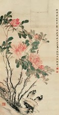 马家桐 花鸟 立轴