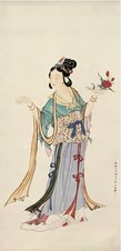 邵芳 庚辰（1940年）作 人物 立轴