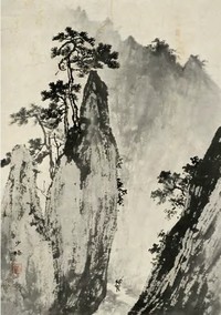 陈少梅 山水 立轴