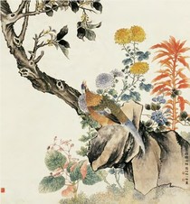 邢一峰 花鸟 立轴