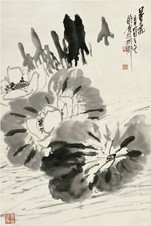 曹简楼 荷香 立轴