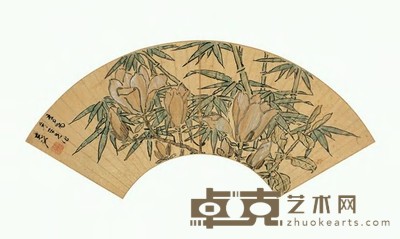 孙克弘 富贵平安 扇面 16.5×51cm
