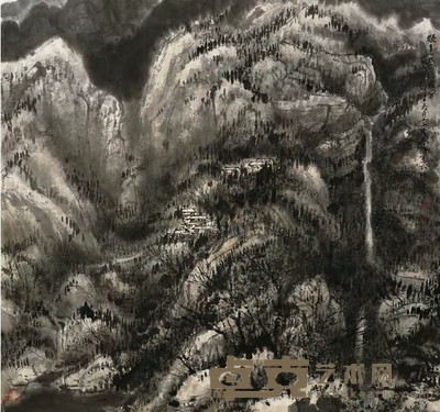崔如琢 2004年作 疑是林花昨天开 90×95.5cm