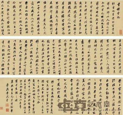 沈荃 1671年作 行书昼锦堂记 手卷 纵30cm；横304cm