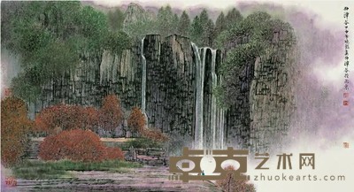 王晓龙 2004年作 神潭谷 镜心 52×96.5cm