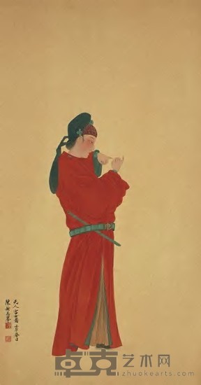 陈无忌 2002年作 摹元人宫女图 立轴 81×43cm