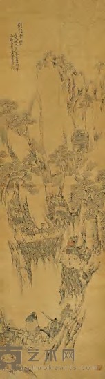 葛尊贤 剑门雪望 立轴 141×39cm