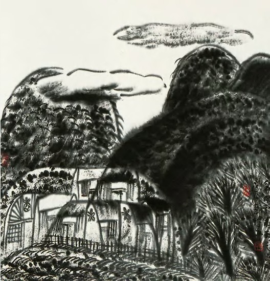 陈平 山水 立轴68×68cm