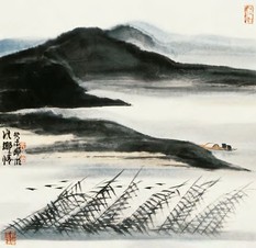 林曦明 水乡情 镜心