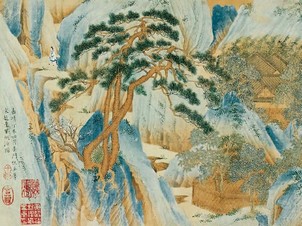 仇英（款） 桃源图 镜心