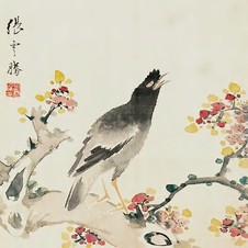 无款 花鸟 镜心