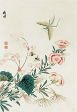 无款 花卉 镜心
