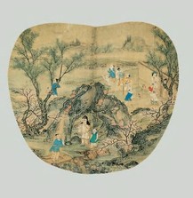 无款 桃源图 圆光