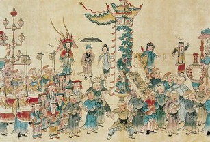 无款 人物 镜心