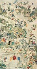 无款 群仙图 立轴