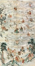 无款 群仙图 立轴