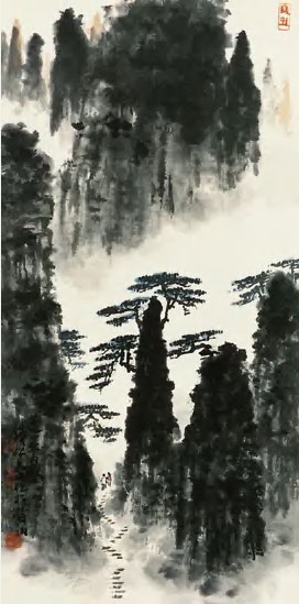 钱松喦 山水 立轴68×34cm