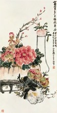 赵云壑 岁朝图 立轴