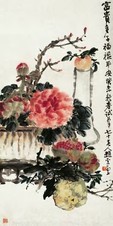 赵云壑 富贵多子图 立轴