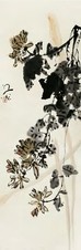 谢之光 霜菊吟秋 立轴