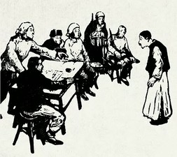 彦涵 1948年作 审问
