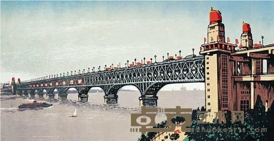 王琦 1969年作 天堑变通途 42×80cm