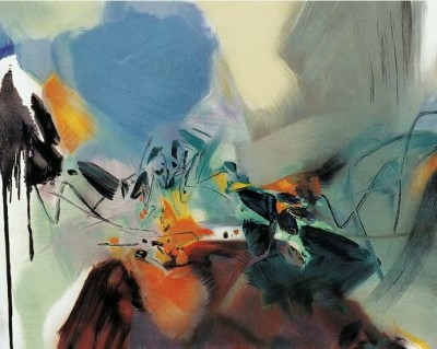 朱德群 2001年作 抽象的风景