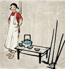 吴凡 1961年作 炊事员