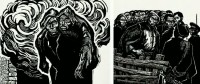 陈天然 1971年作 《矿工怒火》插图——抢救 《矿工怒火》插图——说理