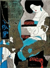 赵经寰 1988年作 壁画风格系列—粉黛