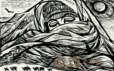 谭权书 1990年作 永恒的依恋 42.5×66.5cm