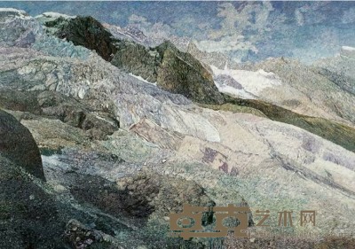 谭涤夫 2003年作 玉龙雪山 130×184cm