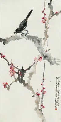 赵少昂 花鸟 立轴