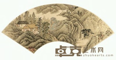 宋玉麟 山水 扇面 19×51cm