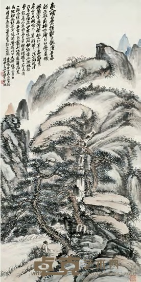 赵云壑 山水 立轴 138×68cm