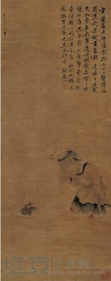 陈洪绶（款） 婴戏图 立轴 97×39cm