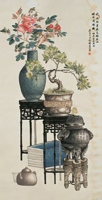 孔小瑜 花卉 立轴