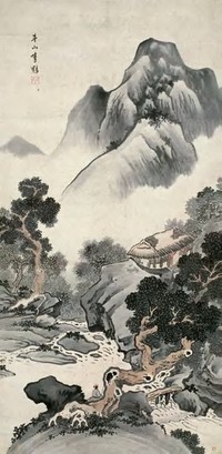 李斗山 山水 立轴