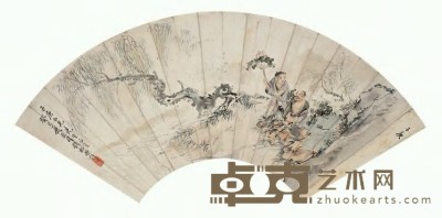 钱松嵒 人物 镜心 19.5×55cm