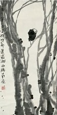 陈子庄 花鸟 立轴