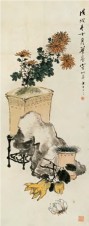 朱梦庐 1898年作 清供图 立轴
