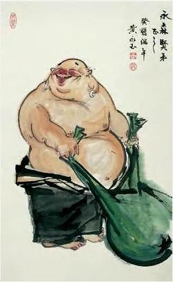 黄永玉 和尚 镜心108×66cm