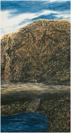 陈平 春风吹皱一池水 立轴173×91cm