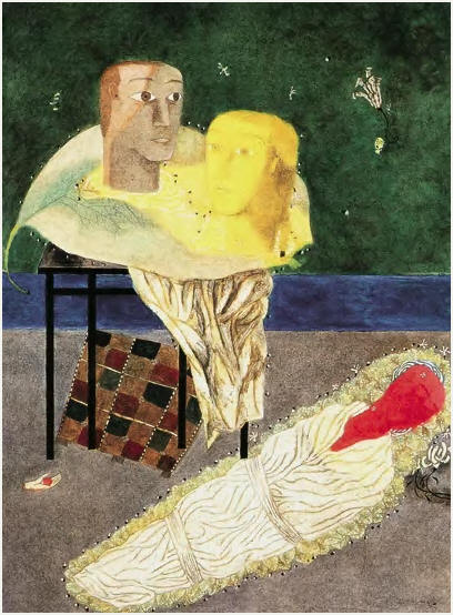 张晓刚 不眠的殉道者71×53cm