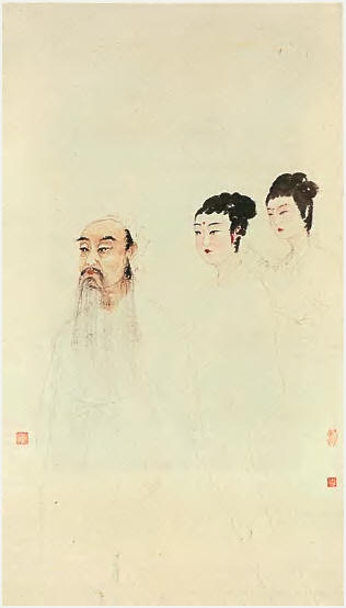 傅抱石 东山丝竹 立轴108×61.3cm