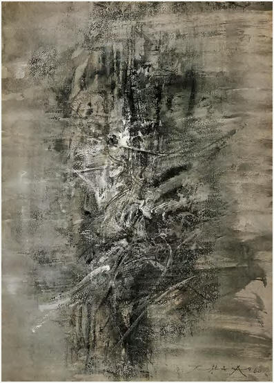 赵无极 1960年作 构图55×39cm