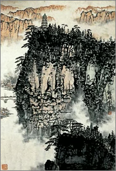 钱松喦 山水 镜心69×46cm