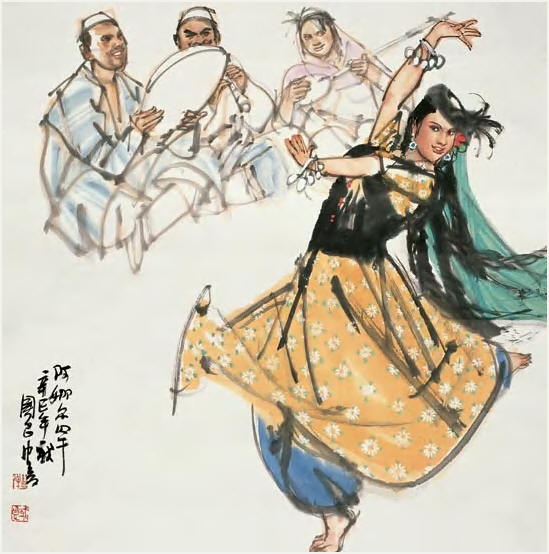 史国良 2001年作 阿娜尔罕 镜心68×68cm